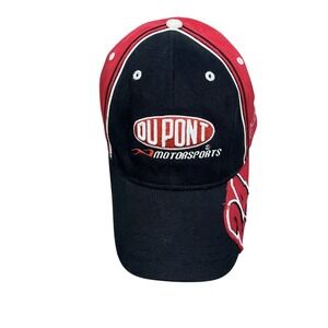 Vtg Jeff Gordon Dupont Motorsports Red Racing Nascar Perfect Fit Hat Cap Y2k 90s